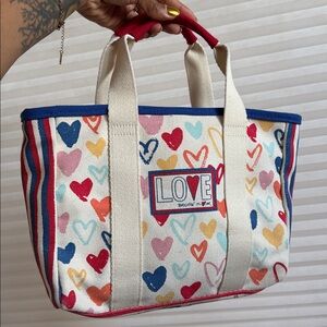 Brighton “Love” Multicolor Heart Canvas Tote – Limited Print